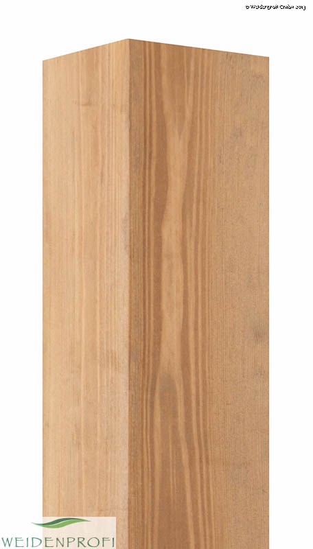 Holzpfosten Kiefer quadratisch, gebeizt, 9 x 9 x 180